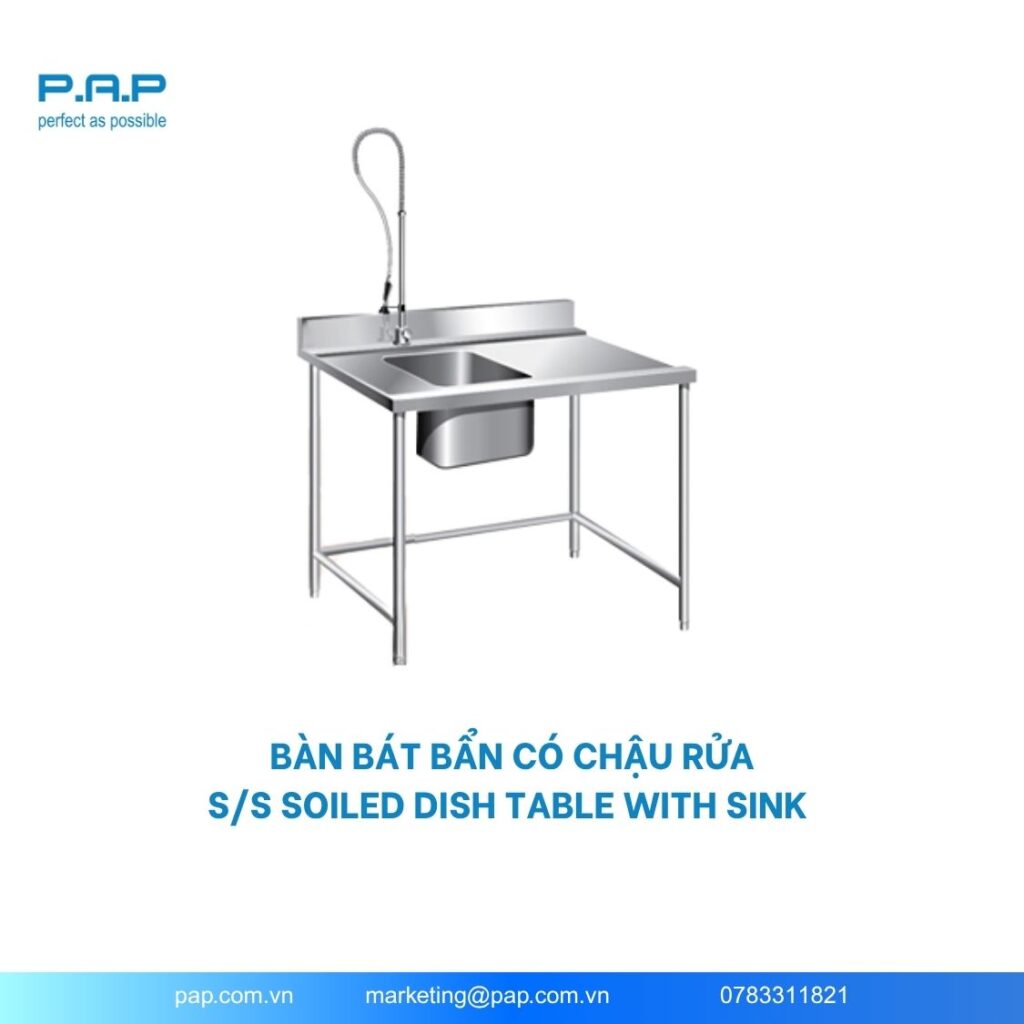 Bàn chậu rửa inox- bàn bát bẩn cho chậu rửa