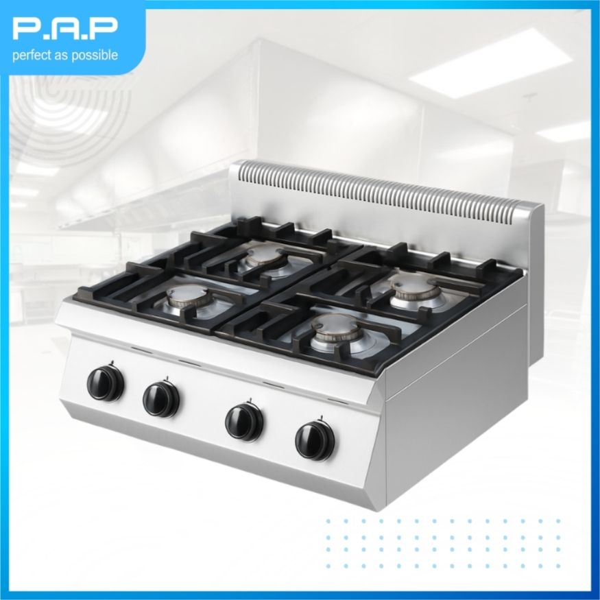 Bếp Âu 4 họng dùng gas KingBetter E-RQB-700X