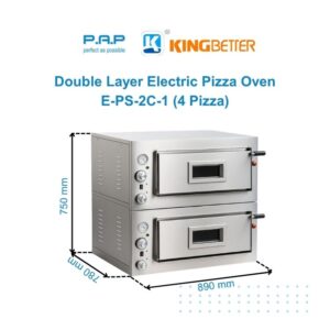 Lò nướng Pizza 2 tầng dùng điện Kingbetter E-PS-2C-1