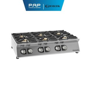 Bếp Âu 6 họng dùng Gas để bàn Giorik CG760T