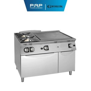 Bếp Âu 2 họng kết hợp bếp chiên phẳng và lò nướng TG76FTL