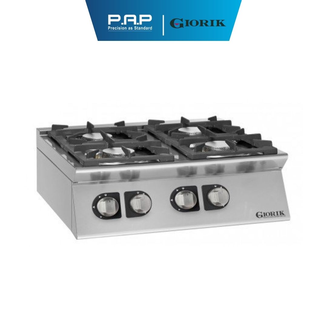 Bếp âu 4 họng dùng gas để bàn