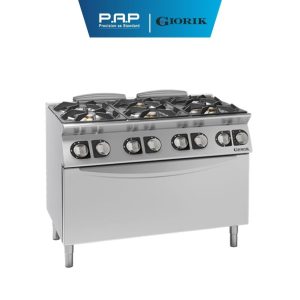 Bếp âu 6 họng có lò nướng Giorik