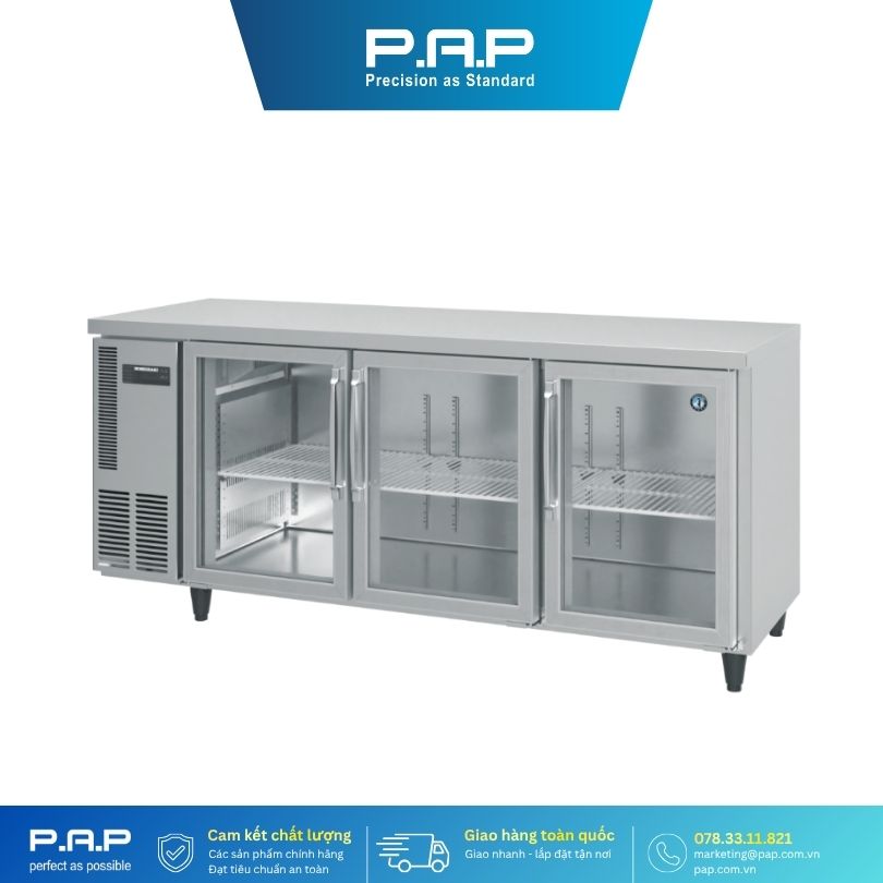 UNDERCOUNTER HEATED SWING GLASS DOOR REFRIGERATOR HOSHIZAKI RT-186MA-S(P)G